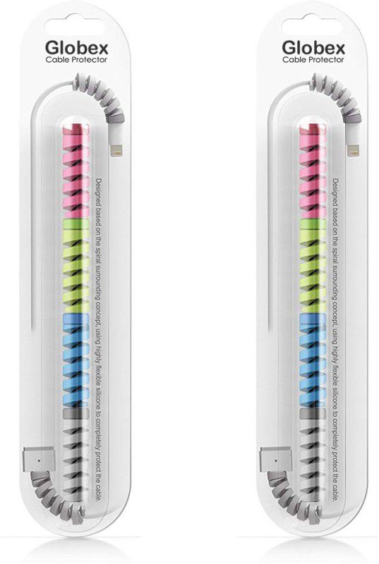 GLOBEX Pack of 2 Cable Protector  (Multi Color)