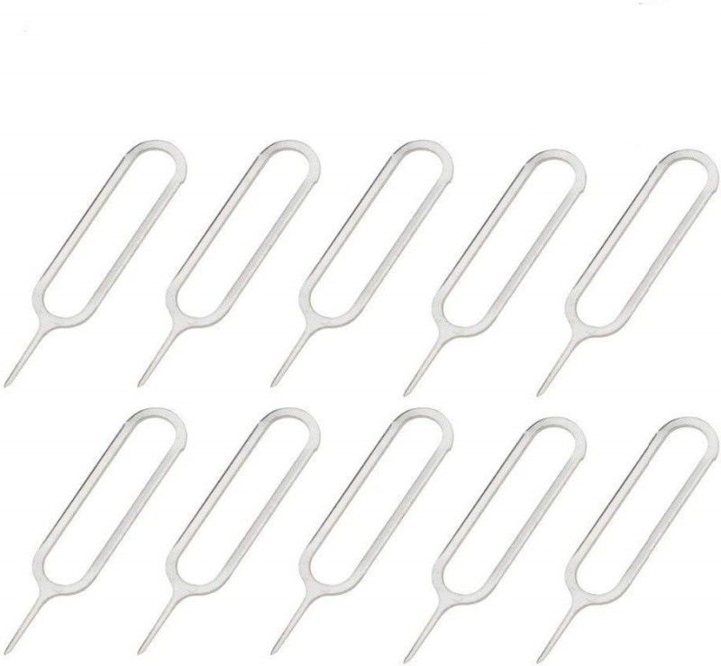 Amtfox Sim ejector tool sim tray open pin 10 pcs Sim Adapter  (STAINLESS STEEL)