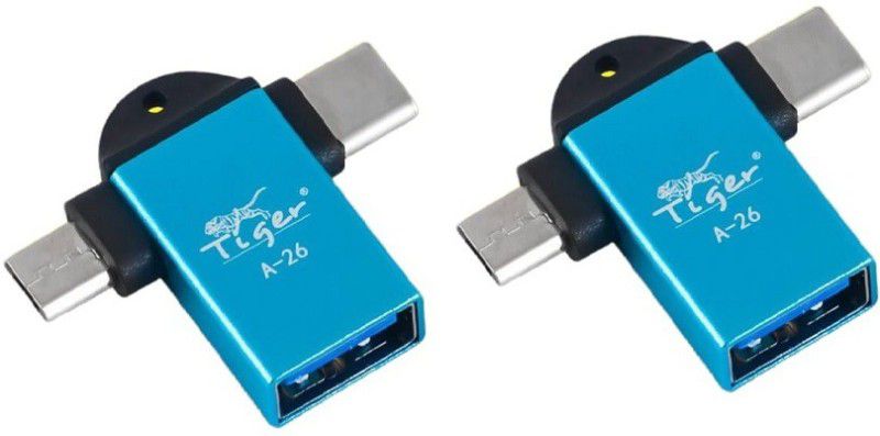 Tiger USB Type C, Micro USB OTG Adapter  (Pack of 1)