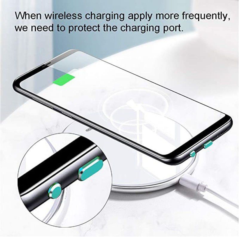 D & Y USB Type C Dust Plugs Charging Port Cover Caps with Earphone Jack Pin USB Green Anti-dust Plug  (Mobile Pack of 2)