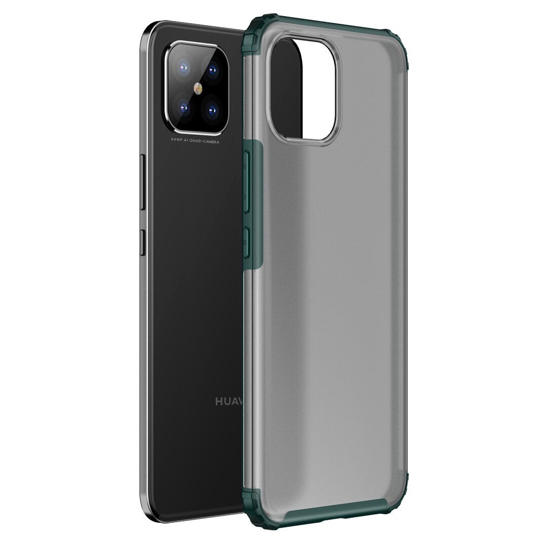 For Huawei Nova 8 SE Soft TPU + Sturdy PC Translucent Matte Drop-proof Case