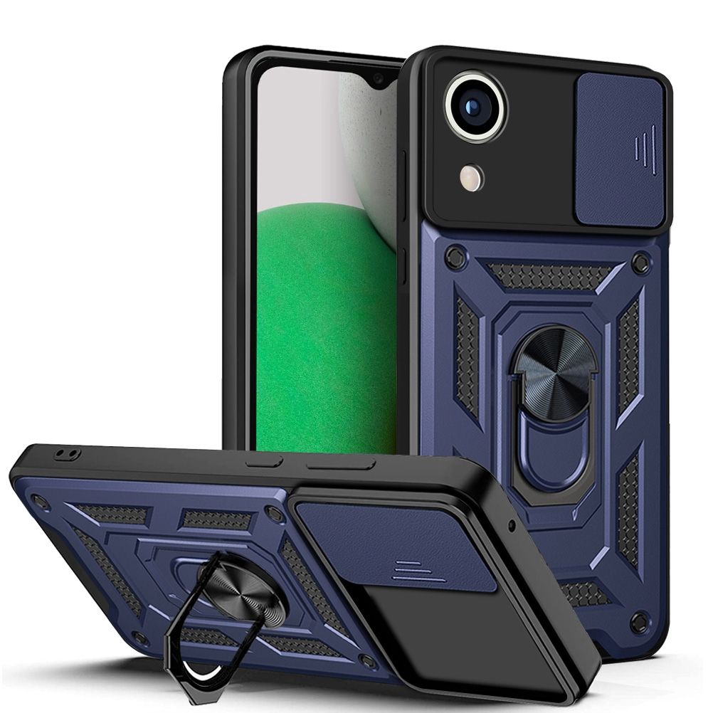 For Samsung Galaxy A03 Core Sliding Camera Cover Design TPU+PC Phone Case