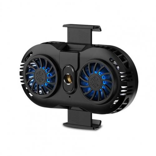 AH-102 Phone Cooling Fan Semiconductor Cooling Fast Cooling Lightweight Double Motors Powerful Phone Cooler for Gaming