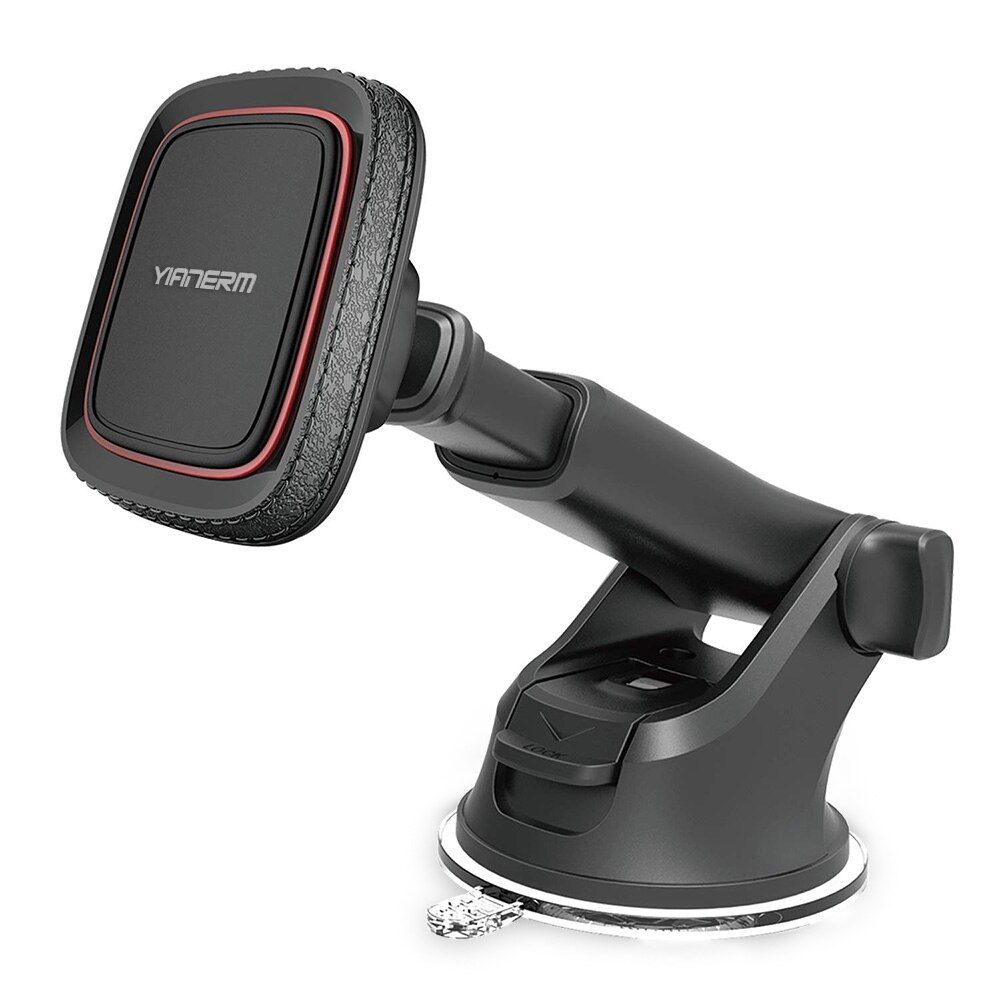 Yianerm Magnetic Car Phone Mount Holder For iPhone Xs Max Dashboard Suction Cup Holder with Telescopic Arm in Car For Samsung S9