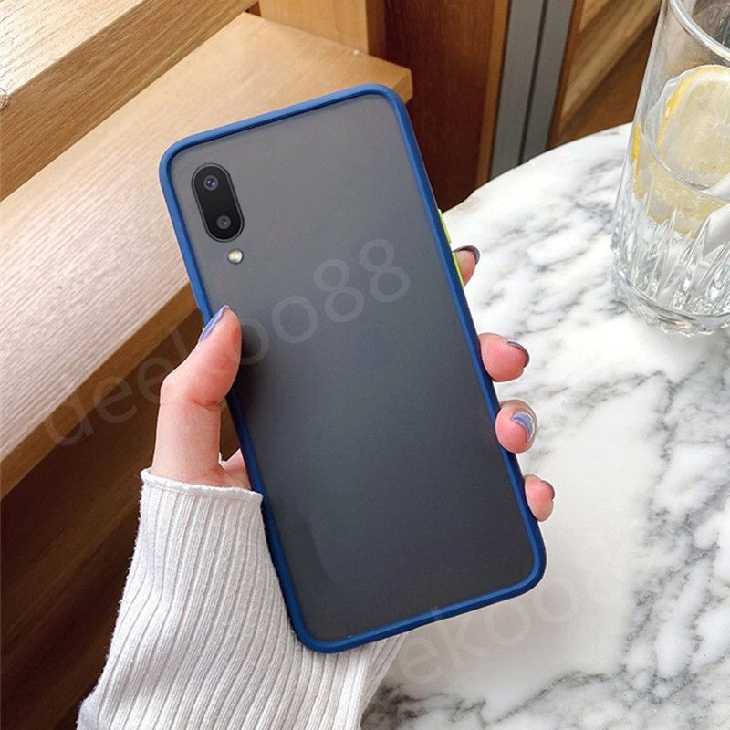 In Stock hp Samsung Galaxy A02 M02  New Phone Casing Matte Acrylic Hard Case Samsung M02 TPU Shockproof Back Cover
