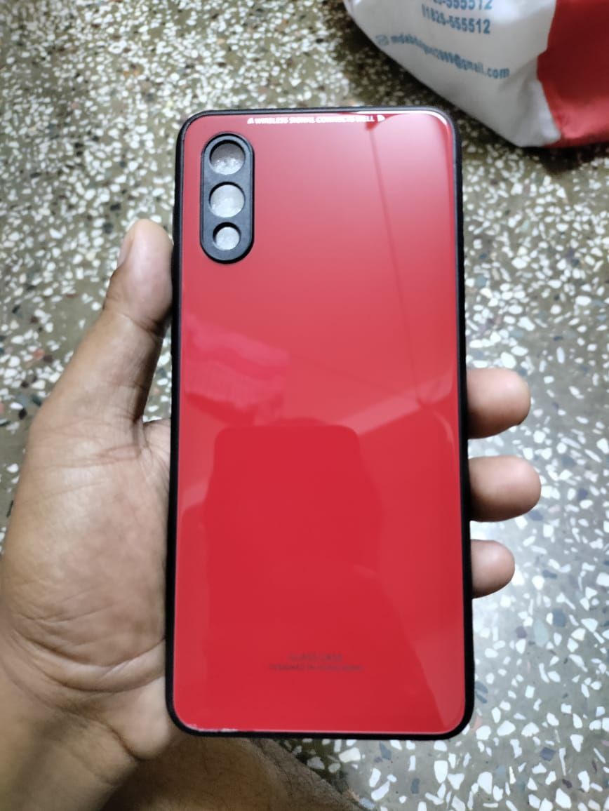 Samsung galaxy m02/samsung galaxy a02 "হং কং ডিজাইন" স্ক্র্যাচপ্রুফ টেম্পার্ড গ্লাস কভার কেস