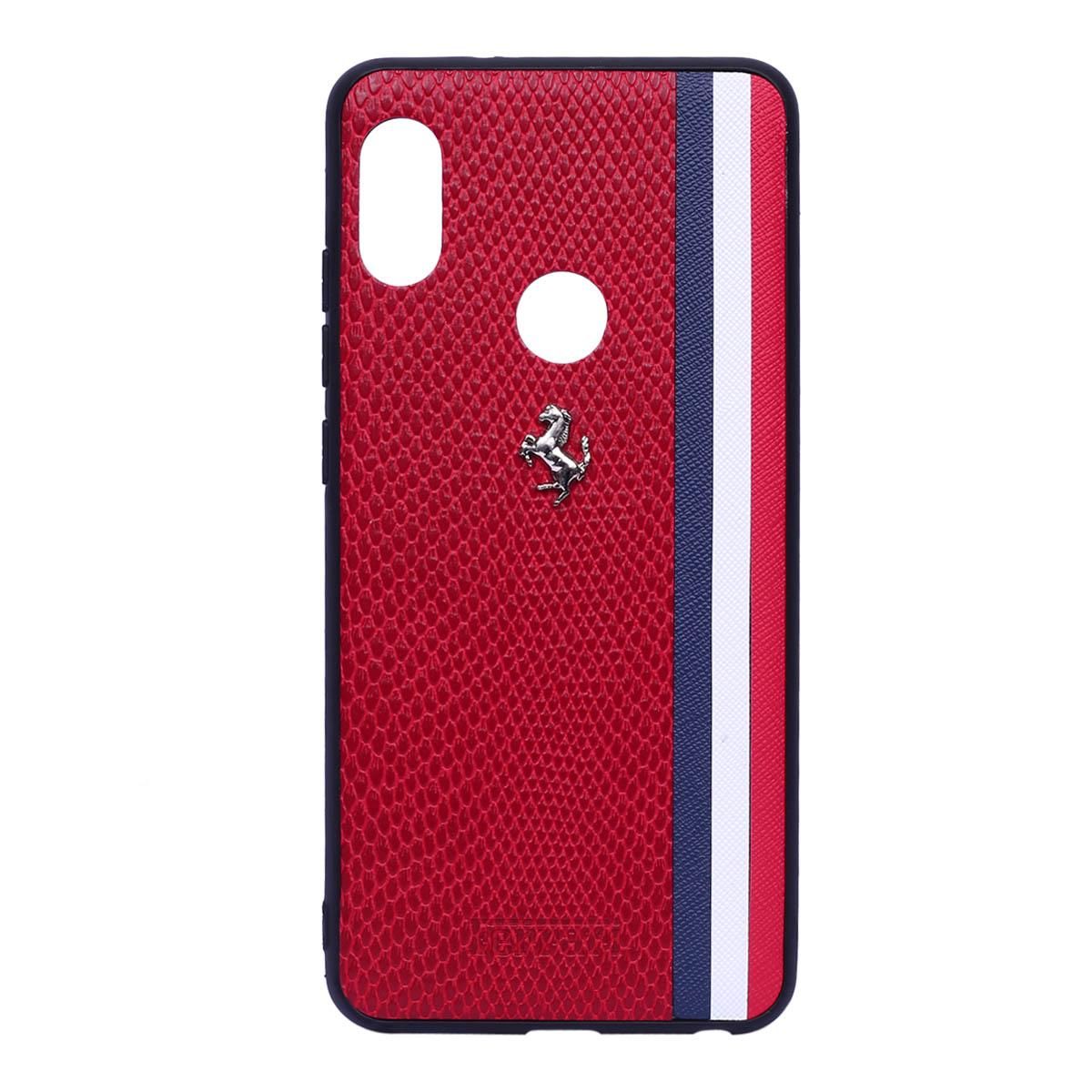 Ferrari Leather Back Case for Redmi Note 5 Pro/Ai