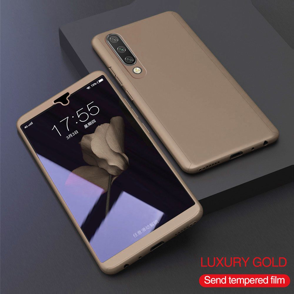 For Samsung a51 a71 a50s a30s a20s a10s a70s M40s M40 360 Full Cover 2 in 1 Protective Casing On samsung A50 A30 A20 A10 A60 A70 ( Free Tempered Glass Screen Protector )