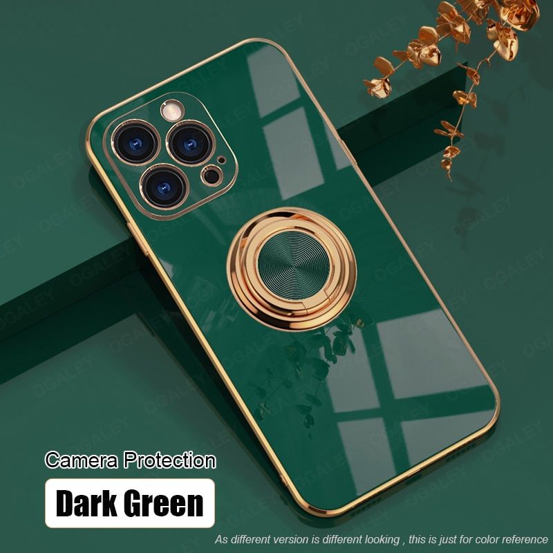 Silicone Cover For iPhone 13 12 Pro Max 11 Pro Max Case For iPhone13 13 X R Xs Xr 7 8Plus luxury Plating Case for iphone11 Cover