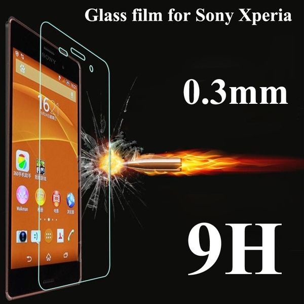 For Sony Xperia Z4....3mm screen protector 9H Hard 2.5D Arc Edge Round Border Screen Protector with Clean Tools
