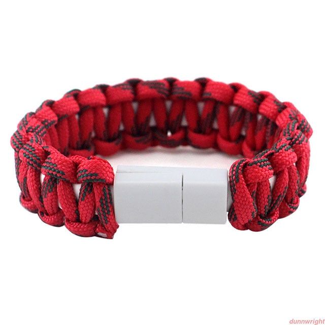 Outdoor USB Charging Bracelet Micro USB Bracelet USB C Charger Data Charging Cable Sync Cord For iPhone 11 Pro MAX XS Phone Cord