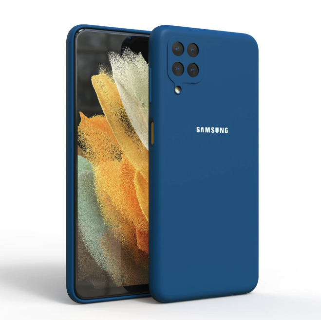 For Samsung Galaxy A12 /M12 Case High Quality Soft Silicone Cover Samsung Galaxy M12/ A12 Protector Shell With Logo&Buttons