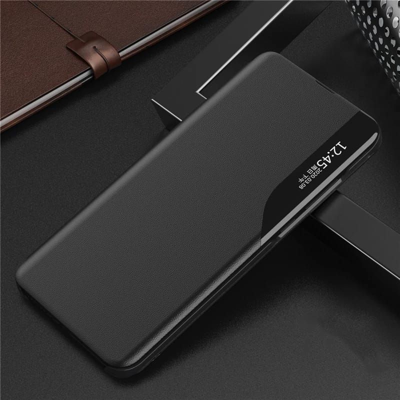 Oneplus 7t pro এর জন্য চামড়ার চৌম্বকীয় স্মার্ট কেস