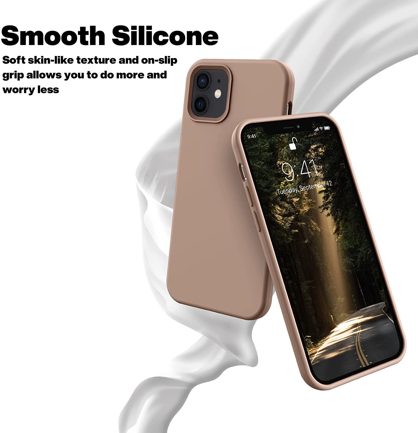 Silicon Case Compatible Silky and Soft Touch Series Premium Soft Liquid Silicone Rubber Full-Body Protective Bumper Case (Another Colors) for iPhone 11 Pro Max