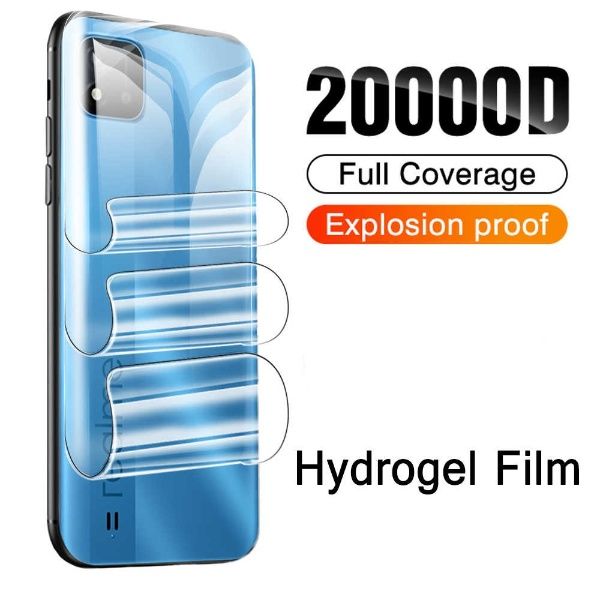 Realme C20 Soft TPU Back Full Cover Screen Protector Transparent Protective Film