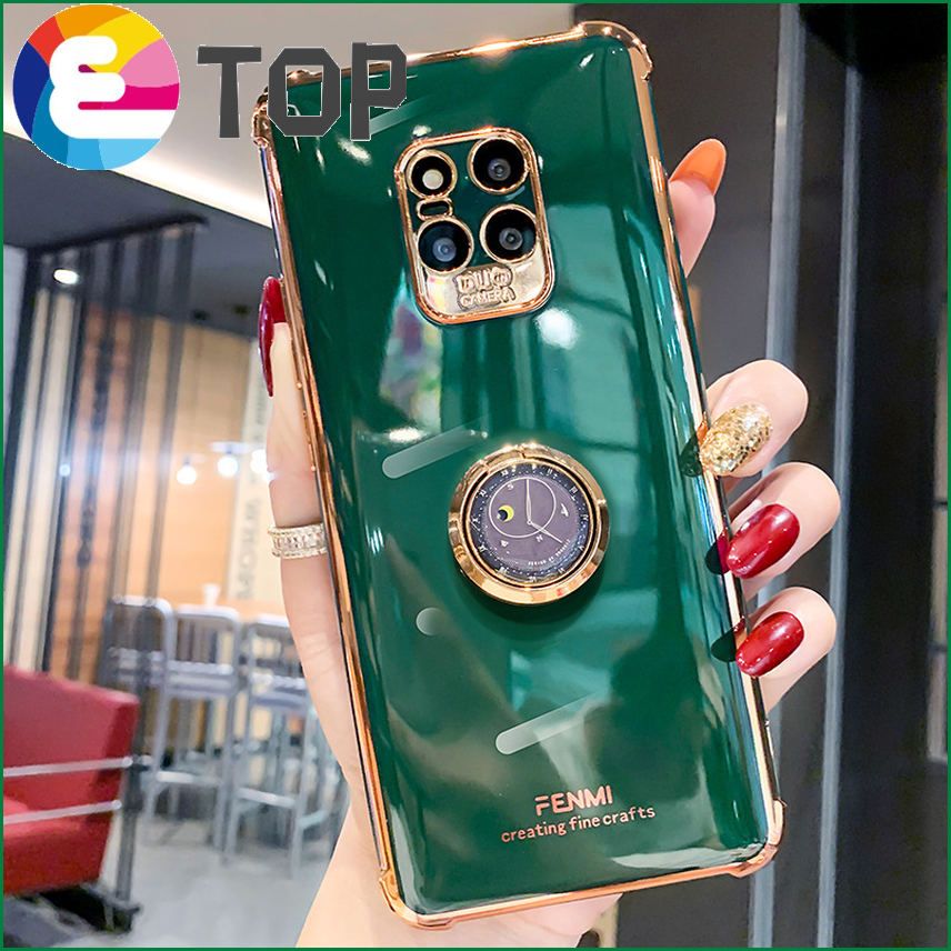 Huawei mate20 mobile phone shell clock ring bracket suitable for mate20pro all-inclusive lens electroplating anti-fall soft
