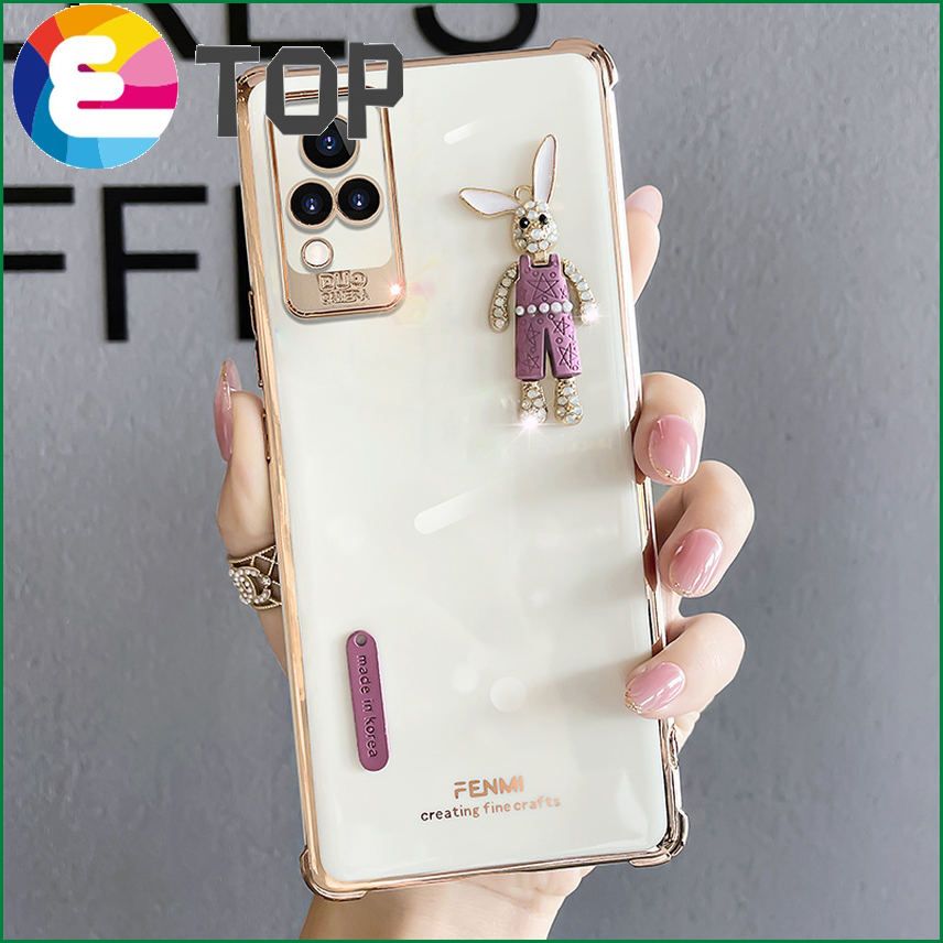 Suitable for vivos9 mobile phone shell temperament cute rabbit s9e silicone soft shell all-inclusive lens protective sleeve tide brand