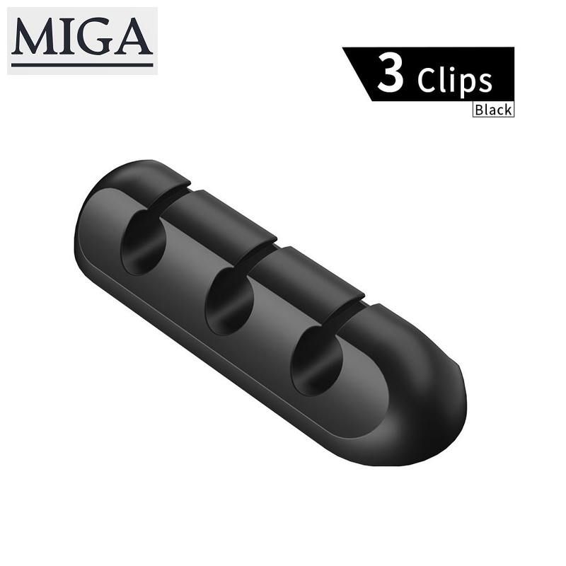 Cable Organizer USB Cable Wire Holder Mouse Headphone Earphone Charger Cord Protector Desk Winder Clip Cable Management
