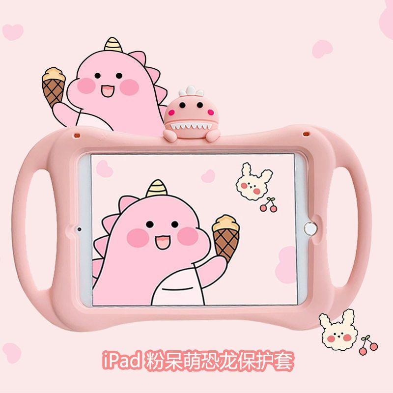 Case Cute Cartoon INS Cute Bear Embroidery Hand Holding Hablet ipad  11 inch Inner Bag for Girl Fashion Style