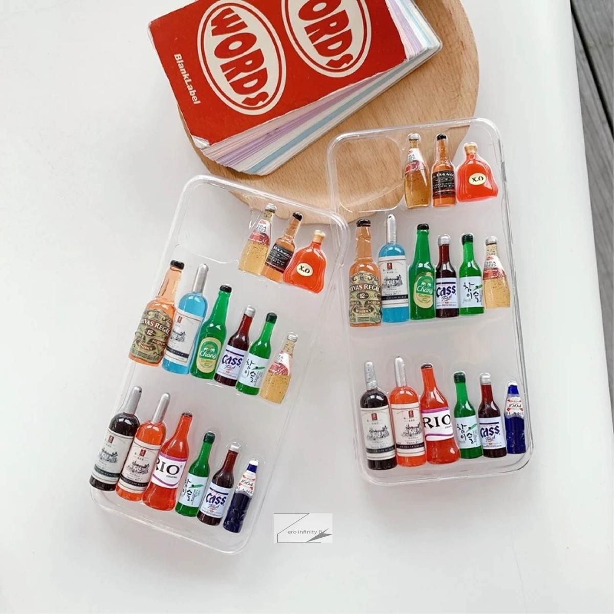3D bottle valentine gift ladiesPhone case for Iphone 11 12 Pro Max Clear Tpu Case Cover for Iphone Xr X 7 8 Plus SE phone case - Phone