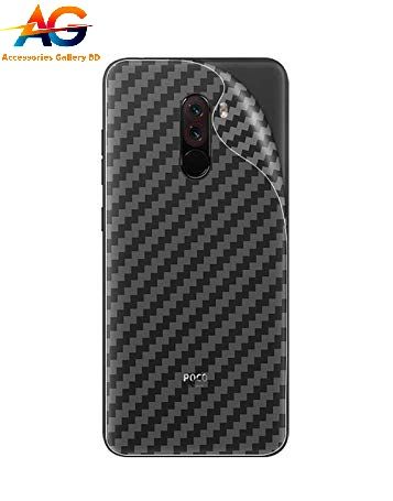 For Xiaomi Pocophone F1 Carbon Fiber Sticker Vinyl Back Poly Skin Protector