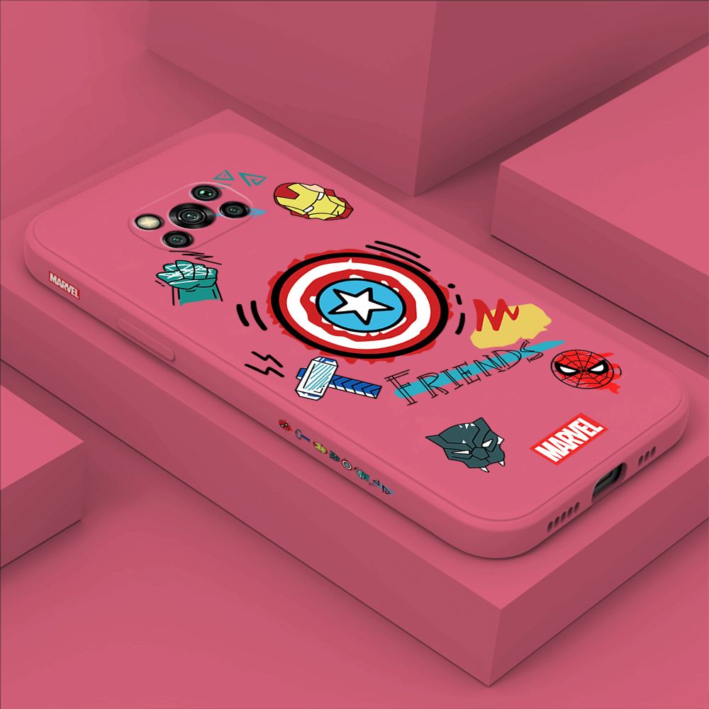 ZeroQiQi for Xiaomi Poco X3 Pro Case Cartoon Anime Icon Phone Cover Soft Full Lens Protection Casing Ultra Thin Soft Liquid Silicone Phone Cases