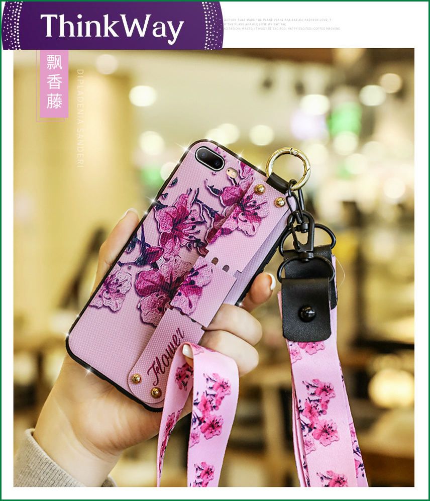 OPPO Reno5Pro mobile phone case wristband suitable for F17 edge drill goddess A53A94 new realme8 protective cover