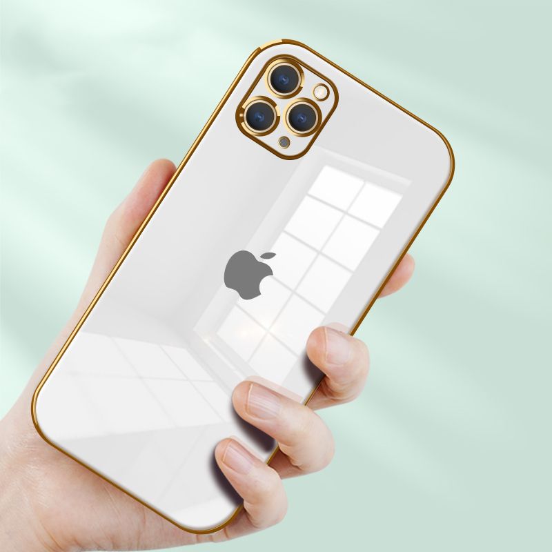 For iphone 12 pro max Back Cover Case New Case Avocado Phone Casing Soft Silicone 6D Plating Silicone Back Cover