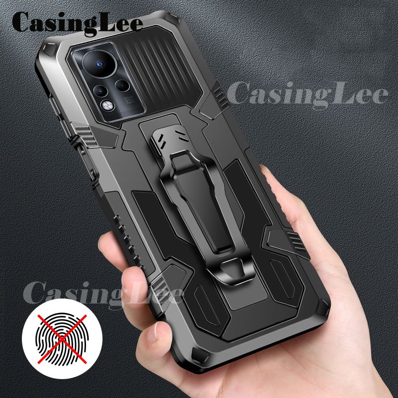 Casinglee For Infinix Note 11 Case Shockproof Armor Stand case with Metal Clip Back cover Infinix Note11 Phone cases Car Mountaineering phone case