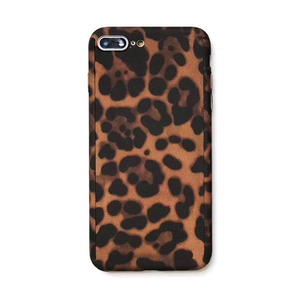 360 Full Protection Phone Case For iPhone 12 11 Pro Xs Max XR X 7 8 Plus Leopard Zebra Print Pattern Cow Hard Back Cover+Glass