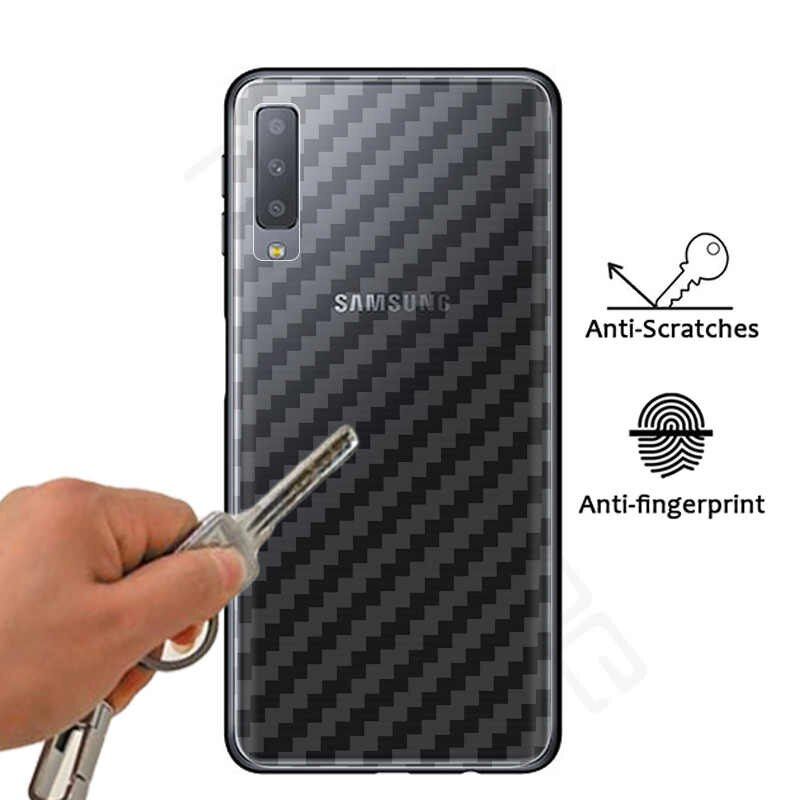 Carbon Fiber Sticker for Samsung Galaxy A7 2018  - Transparent