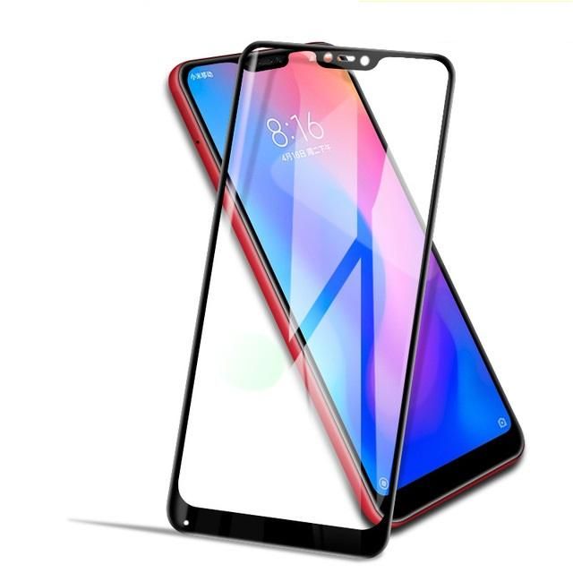 6D Glass Screen Protector for Xioami Redmi 6 Pro  -Black