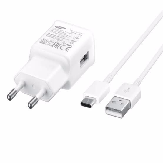 Samsung Type-C Fast charger with fast charging cable.