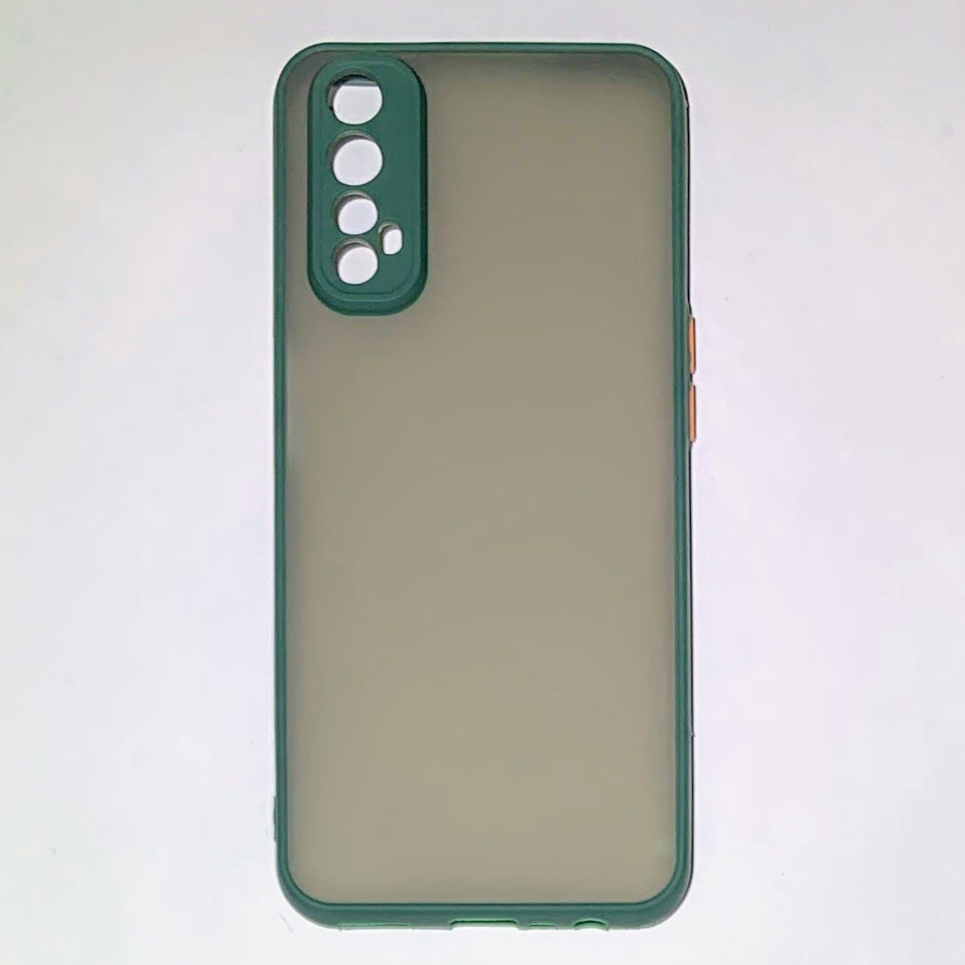 Cover for Realme Narzo 30 (2021) Frosted Matte Shockproof Hard Phone Case Bumper Back Cover Luxurious Translucent Smoky Fashion Case