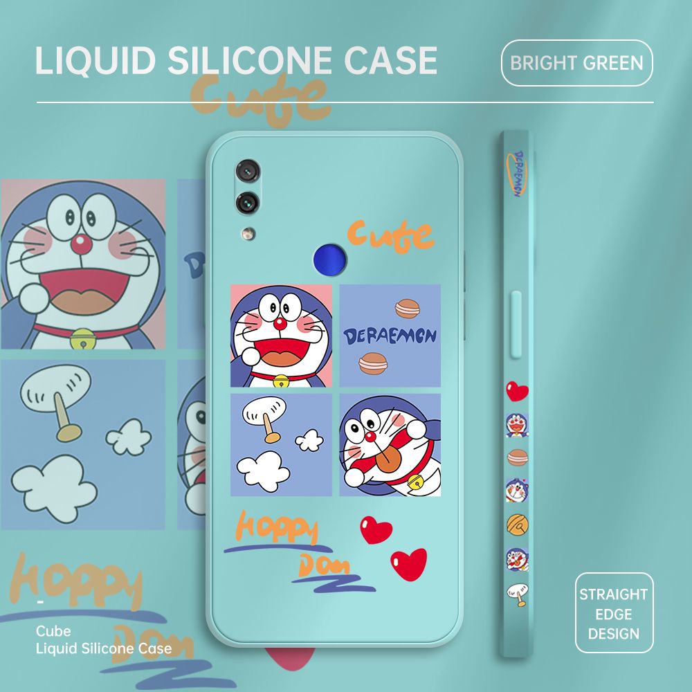 ZeroQiQi for Redmi Note7 Case Cartoon Cat Phone Cover Soft Full Lens Protection Case Ultra Thin Soft Liquid Silicone Phone Case