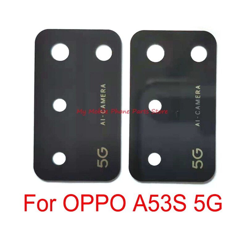 10 PCS New Rear Camera Lens Glass Spare Parts For OPPO A53S 5G Back Camera Lens Glass Replacement Parts With Sticker Glue Tape
