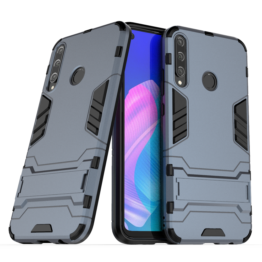 For Huawei Y7P Case Shockproof Bumper Hybrid Stand Silicone Armor Phone Case