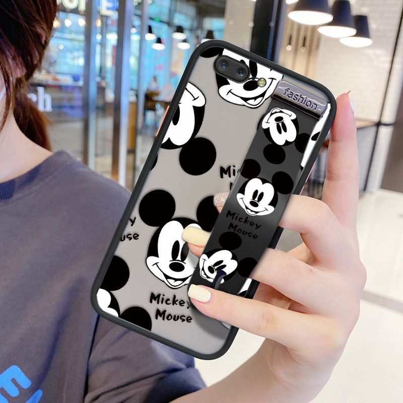 UCUC for OnePlus 5 Wrist Strap Case Cute Mouse Avatar Wristband Printing Cover Shockproof Ultra Thin Phone Case