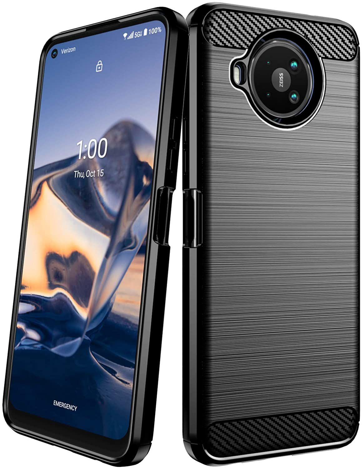 Nokia 8V 5G Uw Case, Nokia 8 V 5G Uw Case, Nokia 8.3 5G Case, Slim Shockproof Tpu Bumper Cover Flexible Protective Phone Cases For Nokia 8 V 5G Uw (Black) - Camera - Phone Back Cover