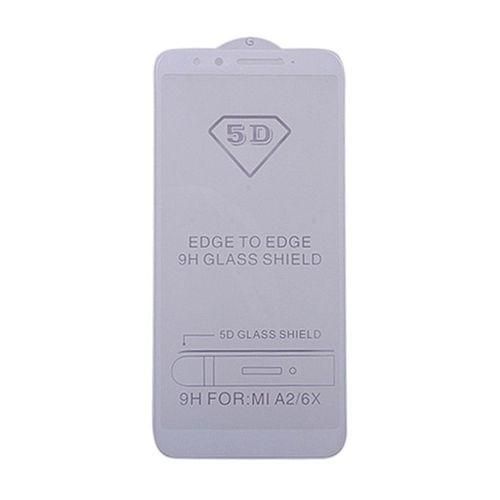 5D 9H Tempered Glass Screen Protector for Xiaomi Mi 6X - White and Transparent