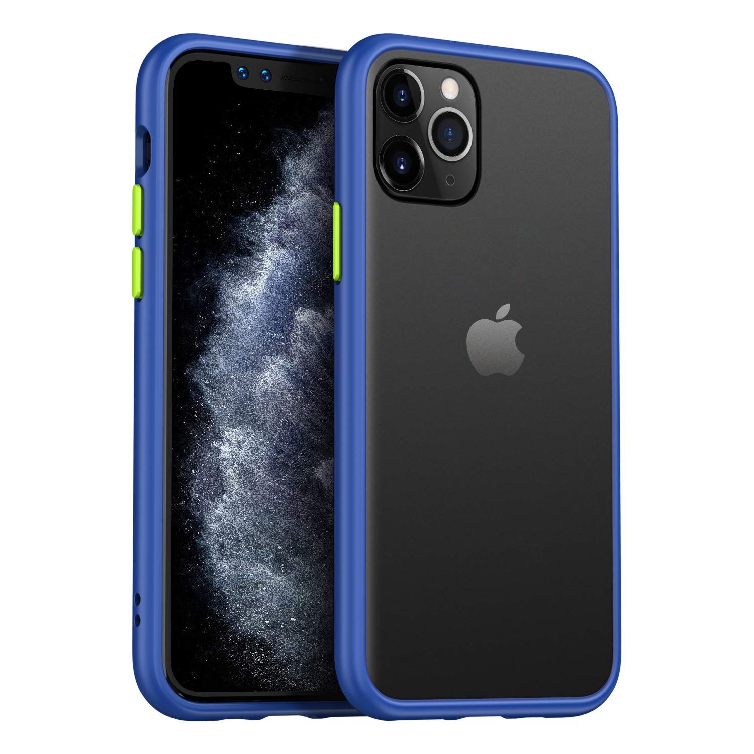 For Apple Iphone 11 Pro Max Luxurious Smoky Matte Shockproof Armour Case For Apple Iphone 11 Pro Max - Phone Back Cover
