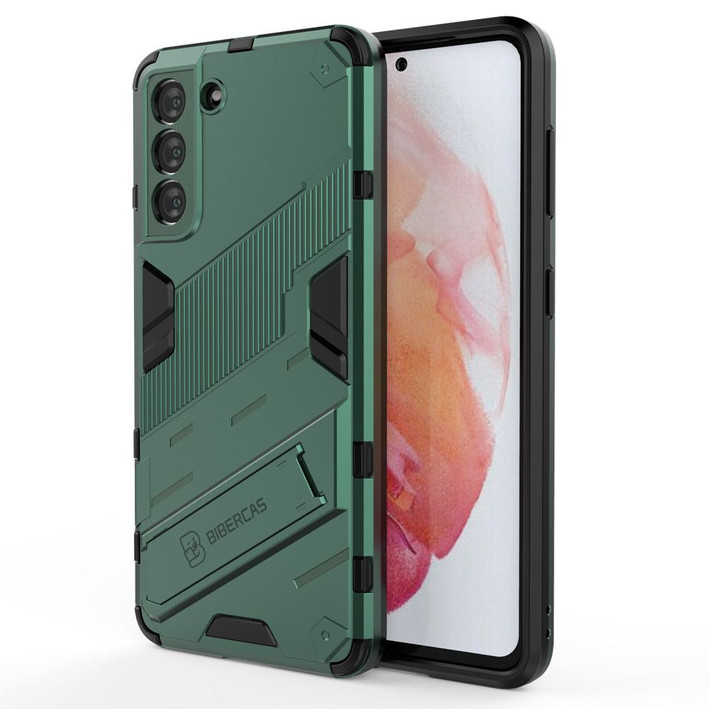 For Samsung Galaxy S21 Case Camera Protection Back Cover Bumper with Kickstand Phone Stand Hardcase