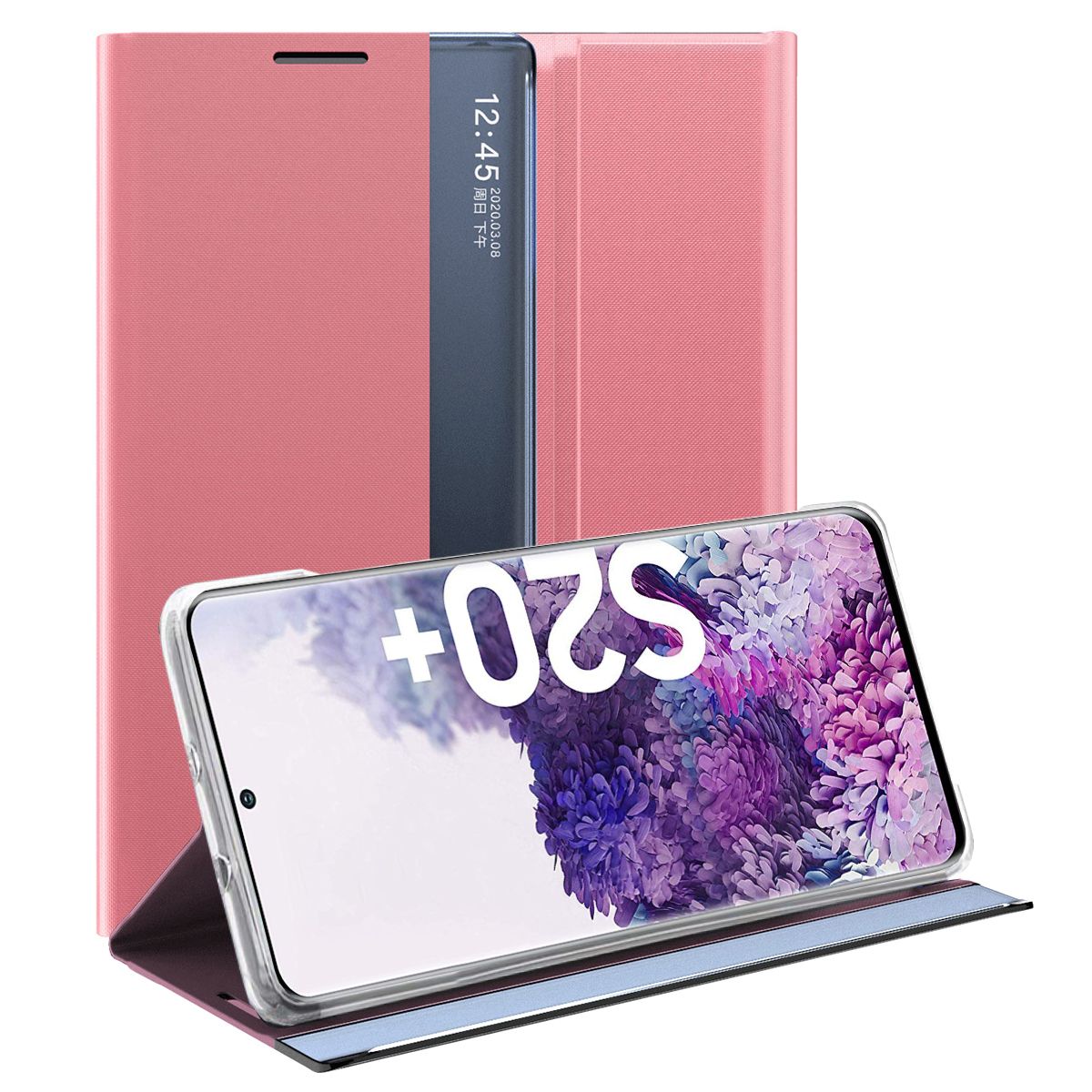 Smart View Window Flip Cover For Samsung Galaxy S20 Plus Case Full Protection Cases