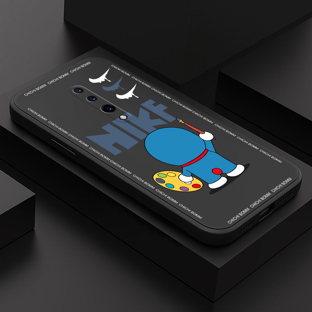 Hontinga for OnePlus 7 Pro Case Fashion Cat Phone Case Phone Case Soft Square Edge Silicone Cases Full Lens Cover Shockproof Protection Cover