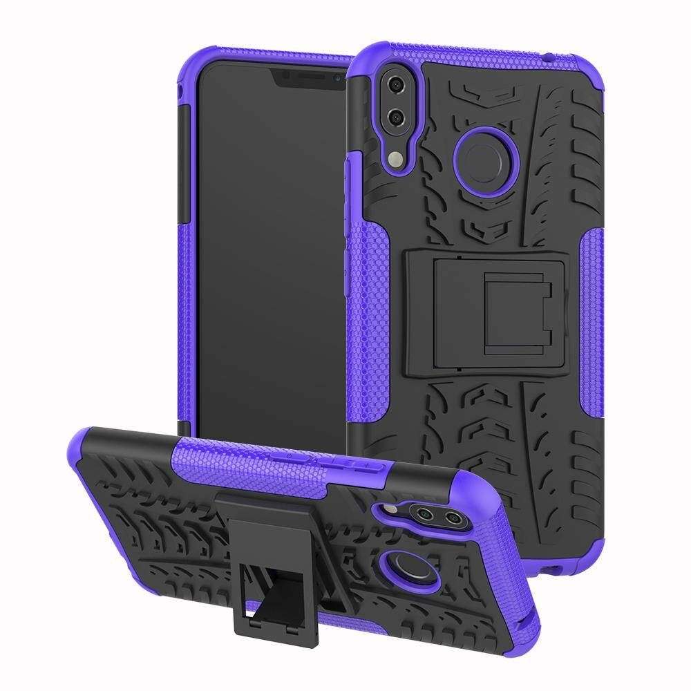 For Asus Zenfone 5 ZE620KL/5Z ZS620KL 6.2 Dual Layer Heavy Duty Armor Tough Hybrid Shockproof Stand Protective Case Cover