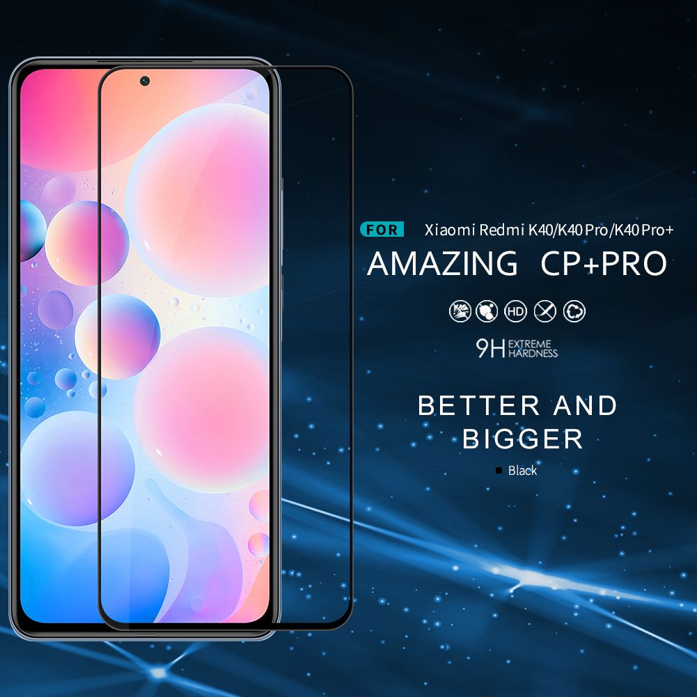 Nillkin for Xiaomi Poco F3 / Redmi K40 / K40 Pro / K40 Pro Plus / Mi 11i / Mi 11X / Mi 11X Pro Tempered Glass, Amazing CP + Pro Anti-glare Tempered Glass Film Screen Protector