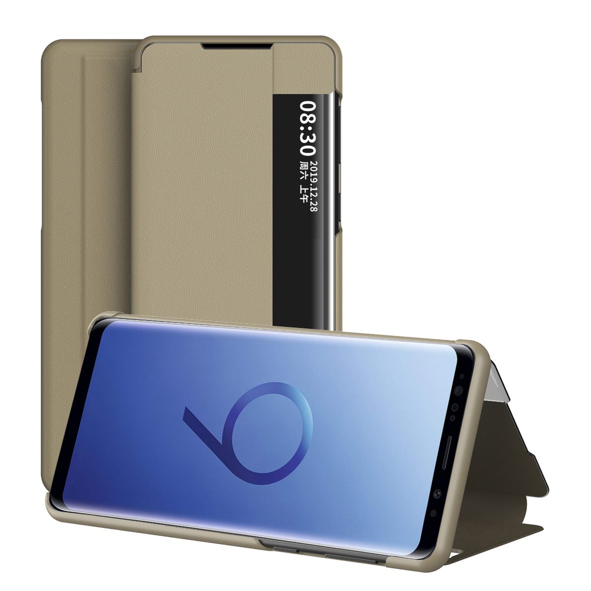 Smart Case For Samsung Galaxy S9 Plus Cover Flip PU Leather Shockproof Window View Cases