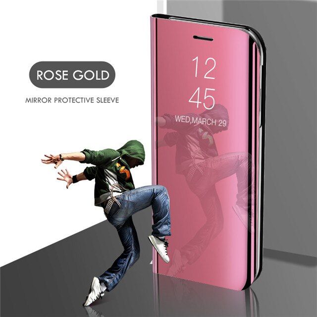 Luxury Mirror Flip Case For Samsung Galaxy A51 A71 A31 A32 A52 A72 A12 A02 A50 A70 A30 A10 A20 A30 A40 A21S A10S M31 M51 Cover