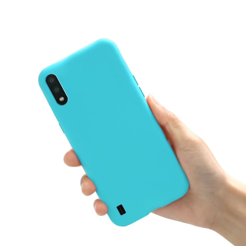 Candy Color Silicone Phone Case For samsung galaxy A01 A01 Core A02 M01 M02 A10 A10E A20 A20E M10 M20 Matte Soft TPU Back Cover
