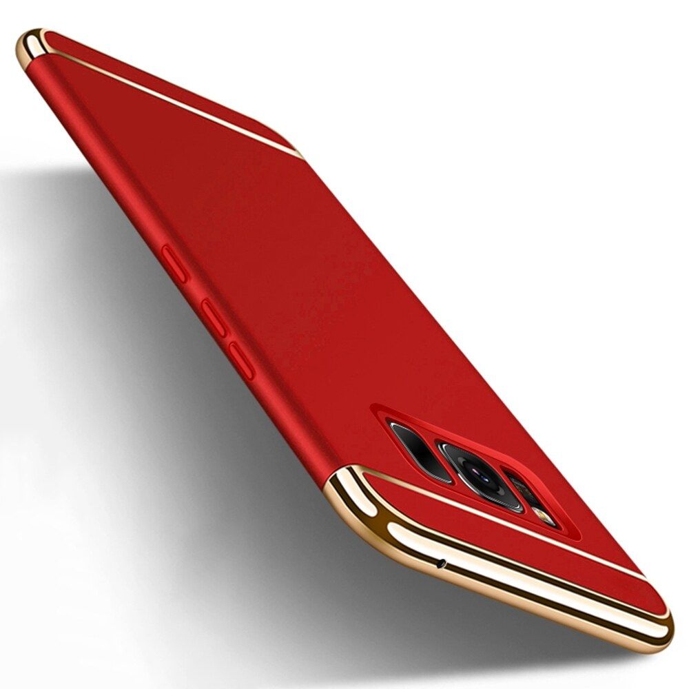 Luxury 360 Full Cover Plating Phone Case For Samsung Galaxy S8 PC Matte Hard Cover Case
